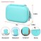 Elonbo Carrying Case for Liene 2x3 Photo Printer Portable Mini Color Instant Print Digital Camera Hard Travel Bag Smartphone Picture Printer Storage Holder Mesh Pocket Fits Photo Paper CableGreen