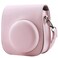 Frankmate Protective Case Compatible with Fujifilm Instax Mini 12 11 9 8 Instant Film Camera with Pocket and Adjustable Strap Pink