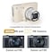MUZIRI KINOKOO Case for Canon SX740 HS SX730 HS Camera Soft Protective Cover Powershot SX740 SX730 HS Silicone Sleeve with Removable Lens Cover AntiSlip AntiScratch Off White