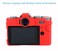 Pocoukate Case for Fuji XT30 XT30 II Camera Soft Silicone Protective Cover Skin with Screen Protector Accessories Red