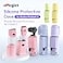Rszfnjxry Silicone Protective Case Cover for DJI Osmo Pocket 3 Accessories Pink