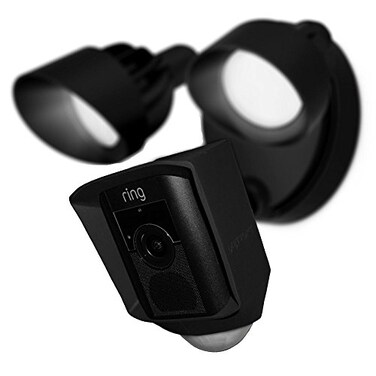 Meffort Inc Silicone Skin Case Cover Compatible with Ring Floodlight Cam Wired Plus Floodlight Camera Sun Glare UV Weather Protection Skins Cover Black