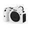 STSEETOP Camera Case for Canon R6 R6II Silicone Protective DSLR Skin Cover Detachable Cage Shockproof Dustproof White