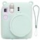 SZHSYJY Instant mini 12 Camera Protective Case Compatible with Instax Mini 12Mini 12 Camera Soft Case Cover Rubber Camera Sleeve with Removable Lens CoverIncludes a Wrist StrapMint Green
