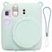 SZHSYJY Instant mini 12 Camera Protective Case Compatible with Instax Mini 12Mini 12 Camera Soft Case Cover Rubber Camera Sleeve with Removable Lens CoverIncludes a Wrist StrapMint Green