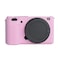 TUYUNG ZVE10 Silicone Case Rubber Housing Camera Case Protective Cover Skin for Sony ZVE10 Pink