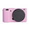 TUYUNG ZVE10 Silicone Case Rubber Housing Camera Case Protective Cover Skin for Sony ZVE10 Pink