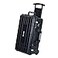 MEIJIA All Weather Rolling Waterproof Protective Case Hard Camera CaseDry Case with Retractable Pull Handle and WheelsFoam Inserted Elegant Black22 x1381x9inches