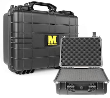 MaxWorks 51017 Protective Waterproof IP67 Hard Case for Camera AllPurpose Valuables Foam Interior Secure 151 x 107 x 63 inch Black Interior 165 x 13 x 67 inch Exterior