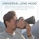 KUVRD Universal Lens Hood Fits 99 of Lenses Holds 99 of Circular Filters 2Pack 1 Small 1 Medium