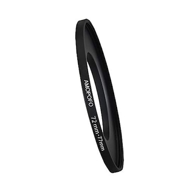 AMOPOFO 72mm to 77mm Camera Filters Ring Compatible All 72mm Camera Lenses or 77mm UV CPL Filter Accessory7277mm Camera Step Up Ring