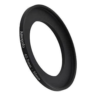AMOPOFO 405mm to 55mm StepUp Ring Filter Adapter for 55mm UV ND CPL Filter Metal StepUp Ring