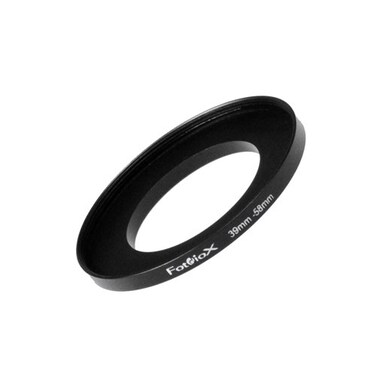 Fotodiox Metal Step Up Ring Anodized Black Metal 39mm58mm 3958 mm