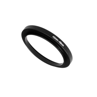 Fotodiox Metal Step Up Ring Anodized Black Metal 43mm49mm 4349 mm