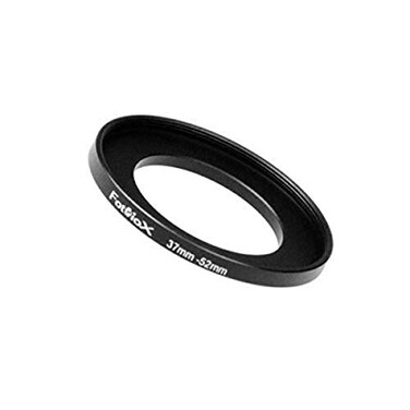 Fotodiox Metal Step Up Ring Filter Adapter Anodized Black Aluminum 37mm52mm 3752 mm
