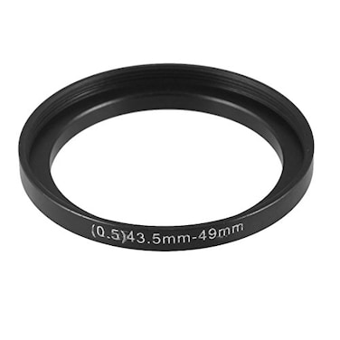 uxcell Metal Step Up Filter Ring Adapter 435mm to 49mm Camera Lens Filter Anodized Aluminum for Camera Attachments Black