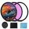 Sedremm 67mm Filter Kit Universal UV CPL FLD Filter Set with UV Protection Circular Polarizing Fluorescent Filter and Lens Cap Replacement for Canon Nikon Sony Pentax Olympus Fuji Camera