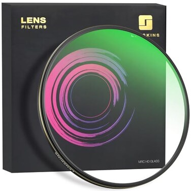 LENSKINS 52mm UV Protective Filter 28Layer MultiResistant Nano Coated Ultra Slim German Optics WeatherSealed HD Clear Glass Ultra Violet Filter Camera Lens Protector with Lens Cloth