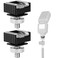 Anwenk 2Pack Flash Hot Shoe Mount Adapter to 14 Thread Hole with 1420 Male to 1420 Male Tripod Screw Adapter for Flash Holder Bracket Light Stands Umbrella Holder Flash BracketStrong Solid Update