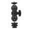 Anwenk Ball Head Shoe Mount 14 Hot Shoe Mount Double Ballhead 14 Tripod Screw MultiFunction for LCD MonitorsLed LightMicrophone