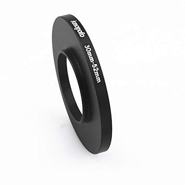 AMOPOFO 30mm to 52mm Camera Filters Ring Compatible All 30mm Camera Lenses or 52mm UV CPL Filter Accessory3052mm Camera Step Up Ring