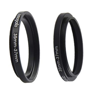 AMOPOFO 35mm to 37mm Camera Filters Ring Compatible All 35mm Camera Lenses or 37mm UV CPL Filter Accessory3537mm Camera Step Up Ring
