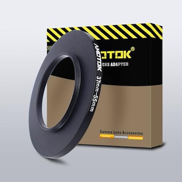 AMOTOK 37mm Lens to 55mm Camera Lens Adapter37mm to 55mm Filter Step up Ring Adapter RingCompatible All 55mm Filter Accessory