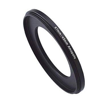AMOPOFO 67 to 43mm Metal Ring67mm to 43mm Step Down Rings Filter Adapter for UVNDCPLMetal Step Down RingsCompatible with All 67mm Camera Lenses 43mm Accessories
