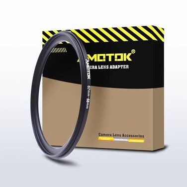 AMOTOK 67mm Lens to 58mm Camera Lens Adapter67mm58mm Filter StepDown RingCompatible All 58mm Filter AccessoryMade from CNC Machined