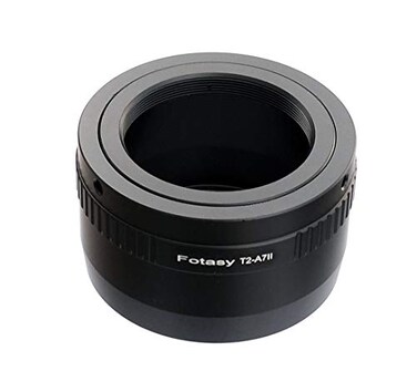 Fotasy T Mount Lens to E Mount Adapter T2 E Mount Adapter Emount Telescope Lens Adapter Compatible with Sony a7 a7R a7s II III IV a9 a7c Alpha 1 a6600 a6500 a6400 a6300 a6100 a6000 a5100 ZVE10