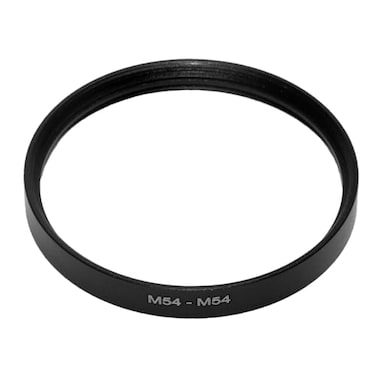 HAPPYTOPSTAR M54M54 54mm x075mm Thread Pitch Female to Female Double Dual Inner Thread Lens Ring Telescope Adapter