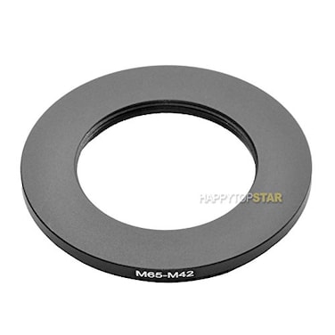 HAPPYTOPSTAR Metal M65 to M42 M65 65 mm to M42 42mm 1mm Thread Pitch 6542 Male to Female StepDown Coupling Ring Adapter Adaptor Converter for Lens Filter