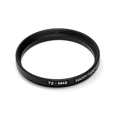 HAPPYTOPSTAR Metal T2 to M42 Male to Female 42mm to 42mm T2M42 StepUp Coupling Converter Ring Adapter for Lens Filter