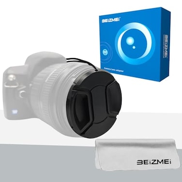 BEIZMEI 39mm Camera Lens Cap 39mm Lens Cap Compatiable All Brands 39 mm Camera Lens and Other Lenses with Filter ThreadLens Cleaning Cloth