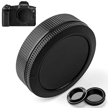 X-SweetDream Body Cap and Rear Lens Cap Cover Replacement Set for Canon RF Mount Mirrorless Digital Camera RF Mount Lens