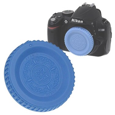 Fotodiox Blue Designer Body Cap Compatible with Nikon FMount Cameras
