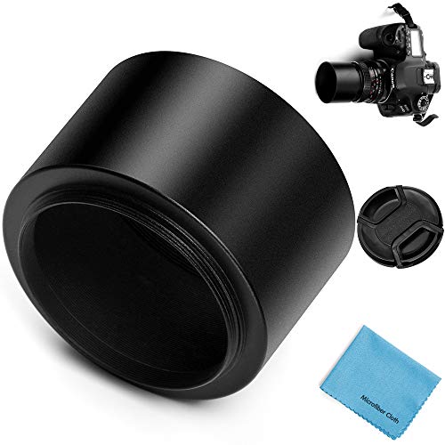 xsweetdream Xsweetdream Tele Metal screw-in Lens Hood Sunshade With Centre Pinch Lens Cap