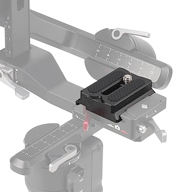 FocusFoto Upper Quick Release Baseplate QR Plate for DJI Ronin RS 3 MiniRS 4 Mini Gimbal Stabilizer Compatible with RS 2RSC 2RS 3RS 3 ProRS 4RS 4 Pro ArcaSwiss Standard Camera Tripod Ball Head