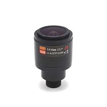 XENOCAM 2812mm 125 HD 3MP F14 CCTV Video VariFocal Zoom Lens for CCTV Security Camera