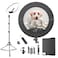 xianyanbao 18 Inch Ring Light Kit 55W6700k Dimmable LED Light Tripod Stand Remote ControllerBoxCRI95Black