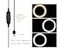 ThtRht 10 Ring Light Replacement Parts USB Switch Phone Holder 14 Screw Joint Without Tripod Stand for Photography LED Circle Lamp Ringlight Video Live Streaming Fill Lights Camera Webcam