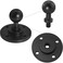 LUORNG 1 Set 17mm Ball Adapter Set Includes 17mm Universal Ball Head 40mm Base for Connecting Camera Tripod Connectors Wall Outdoor Desktop Fixed Base