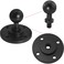 LUORNG 1 Set 17mm Ball Adapter Set Includes 17mm Universal Ball Head 40mm Base for Connecting Camera Tripod Connectors Wall Outdoor Desktop Fixed Base