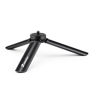 Zeadio Metal Mini Tripod Max Load 20kg44lb Desktop Tabletop Stand Tripod Fits for Smooth 4 Crane Plus Crane 2 Osmo Mobile RoninS Vimble 2 Gimbal Handle Grip Stabilizer and All Cameras