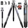 ARTCISE 40mm Lightweight Compact Carbon Fiber Tripod with 52mm Low Profile Ball Head Kit 10Layer Carbon Heavy Duty Travel Camera Stand Detachable Monopod with Stone Bag Magic Arm Phone Clip Max Load 3