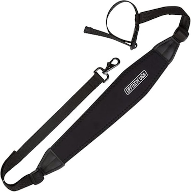 OP/TECH USA OPTECH USA Tripod Strap with Swivel Hook Travel Strap Tripod Sling for Secure Comfortable Carrying Versatile NonSlip Grip Made in the USA Black