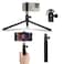Just Mobile ShutterGrip Mini Tripod Premium Aluminum Alloy Ball Head Mount Standard 14 Screw Desktop Tabletop Stand Tripod Fits All Cameras Black