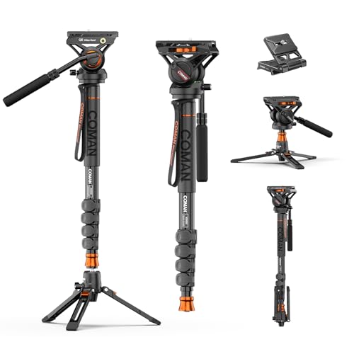 COMAN COMAN Professional Camera Monopod With Feet 22 LBS