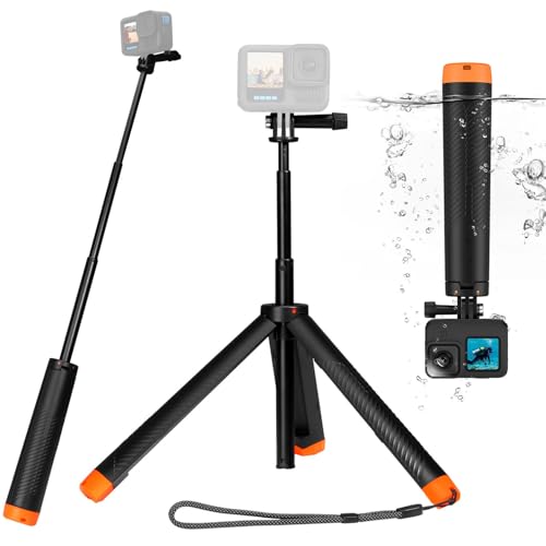 أويكو Auykoo Floating Selfie Stick Hand Grip Tripod Waterproof Extendable Selfie Monopod