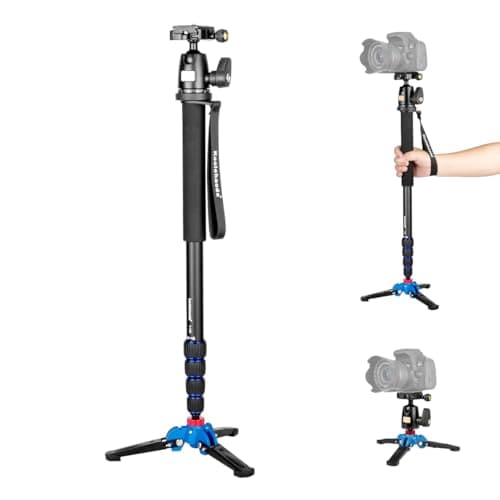 كولهودا Koolehaoda 69 Aluminum Monopod With Tripod Base Ball Head For Dslr